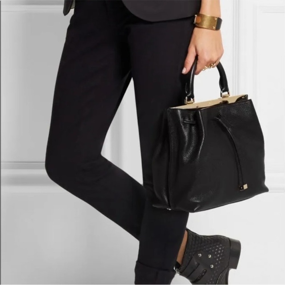 Mulberry Small Kensington Satchel Handbag in Black Leather